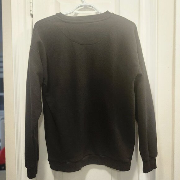 Disney Stitch Graphic Sweatshirt – Hang Ten Black Size S – Cute & Fun - Picture 3 of 5